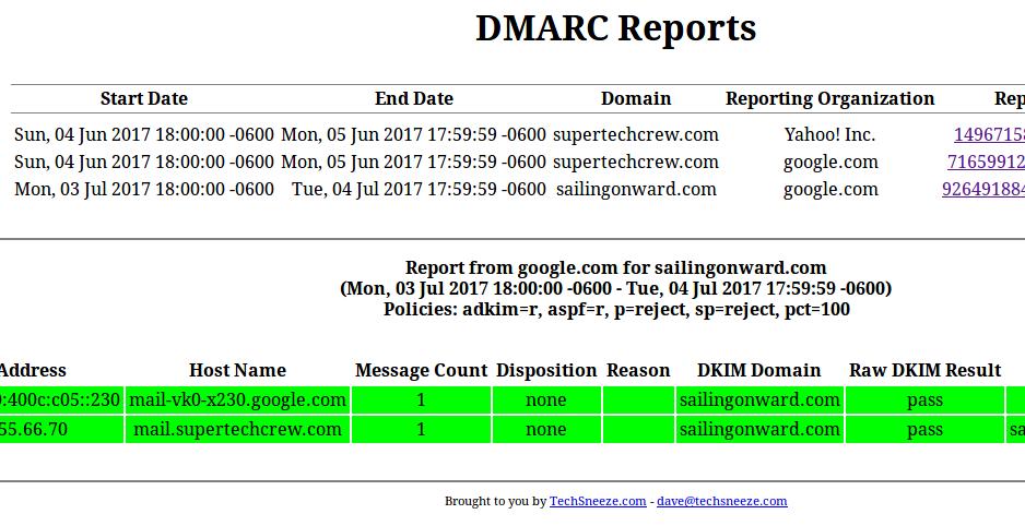 dmarc viewer screenshot