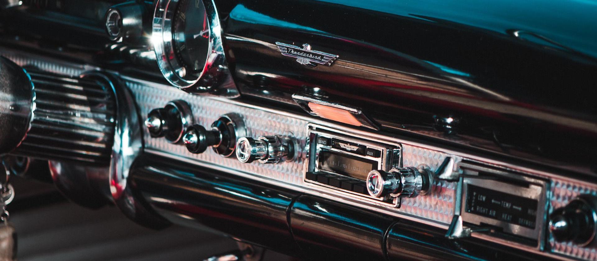 Interior of Ford Thunderbird